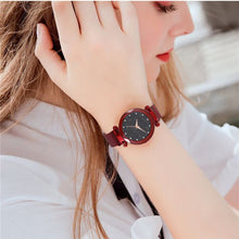 Load image into Gallery viewer, Women Starry Sky Watch Luxury Magnetic Buckle Mesh Band Quartz Wristwatch Female Rose Gold Diamond Watches zegarek damsk