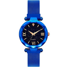 Load image into Gallery viewer, Women Starry Sky Watch Luxury Magnetic Buckle Mesh Band Quartz Wristwatch Female Rose Gold Diamond Watches zegarek damsk