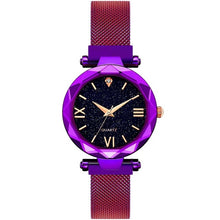 Load image into Gallery viewer, Women Starry Sky Watch Luxury Magnetic Buckle Mesh Band Quartz Wristwatch Female Rose Gold Diamond Watches zegarek damsk