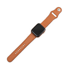 Load image into Gallery viewer, Genuine leather loop strap for apple watch band 42mm 44mm apple watch 4 38mm 40mm iwatch 3/2/1 correa replacement bracelet