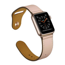 Load image into Gallery viewer, Genuine leather loop strap for apple watch band 42mm 44mm apple watch 4 38mm 40mm iwatch 3/2/1 correa replacement bracelet